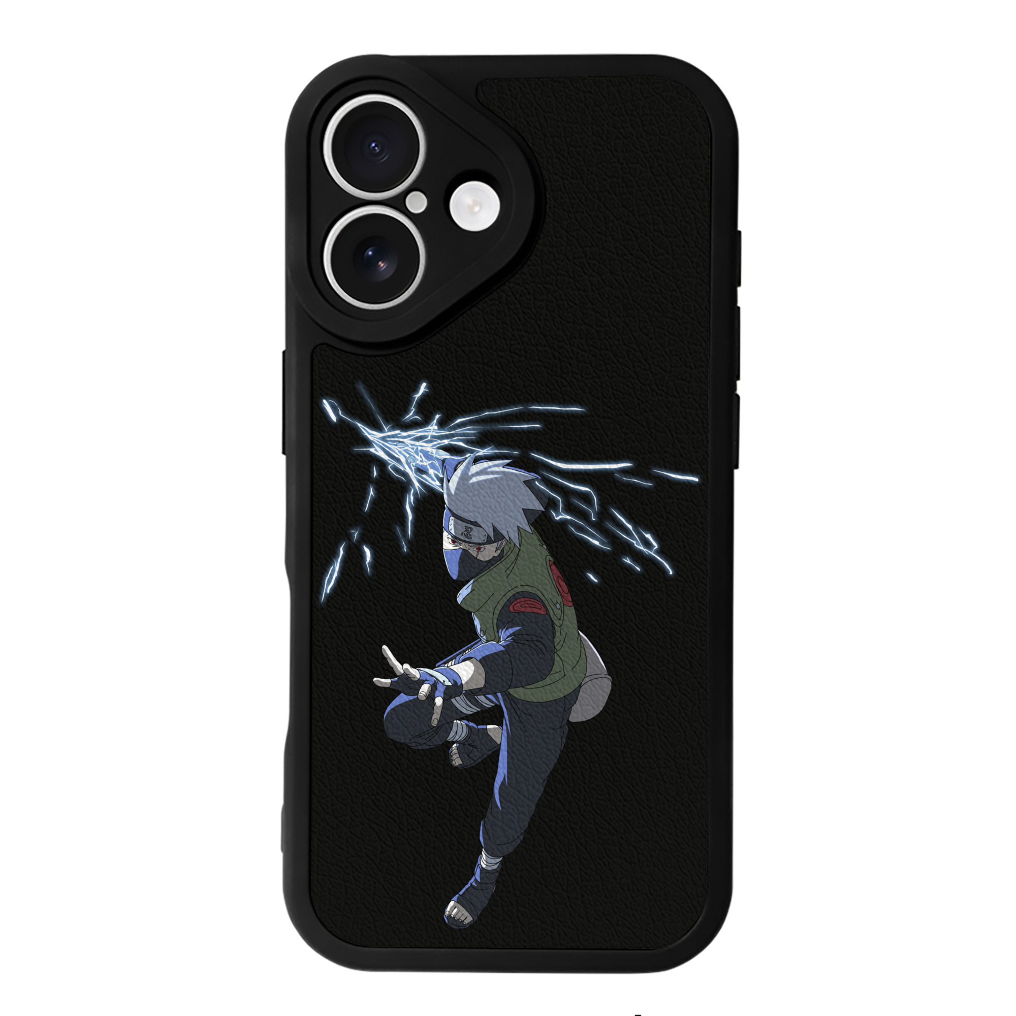 （画像用） NARUTO -ナルト- はたけ カカシ Hatake Kakashi 【iPhone 16シリーズ対応】シリコンスマホケース（レザー調） 材質：シリコン